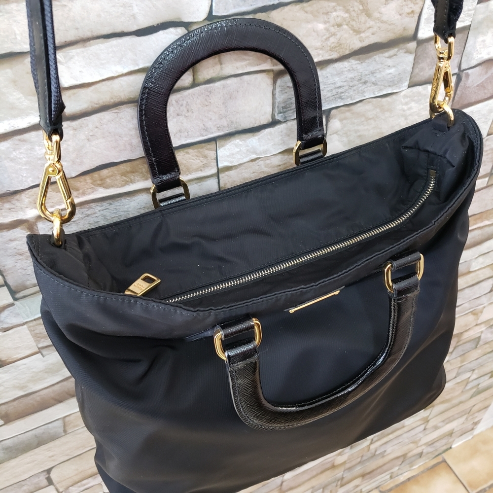 PRADA Crossbody tote satchel nylon zippered - Picture 2 of 8
